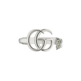 Gucci Sterling Silver GG Marmont Key Ring Size 6