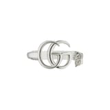 Gucci Sterling Silver GG Marmont Key Ring Size 6.5