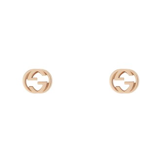 Gucci Gucci Interlocking 18K Rose Gold Stud Earrings Gucci Gucci Interlocking 18K Rose Gold Stud Earrings