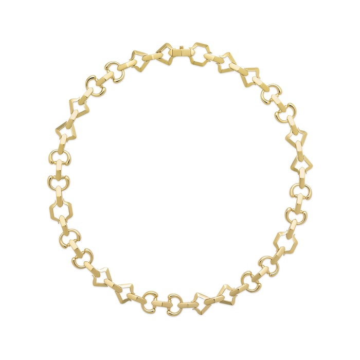 Gucci 18K Yellow Gold Horsebit Collar Necklace