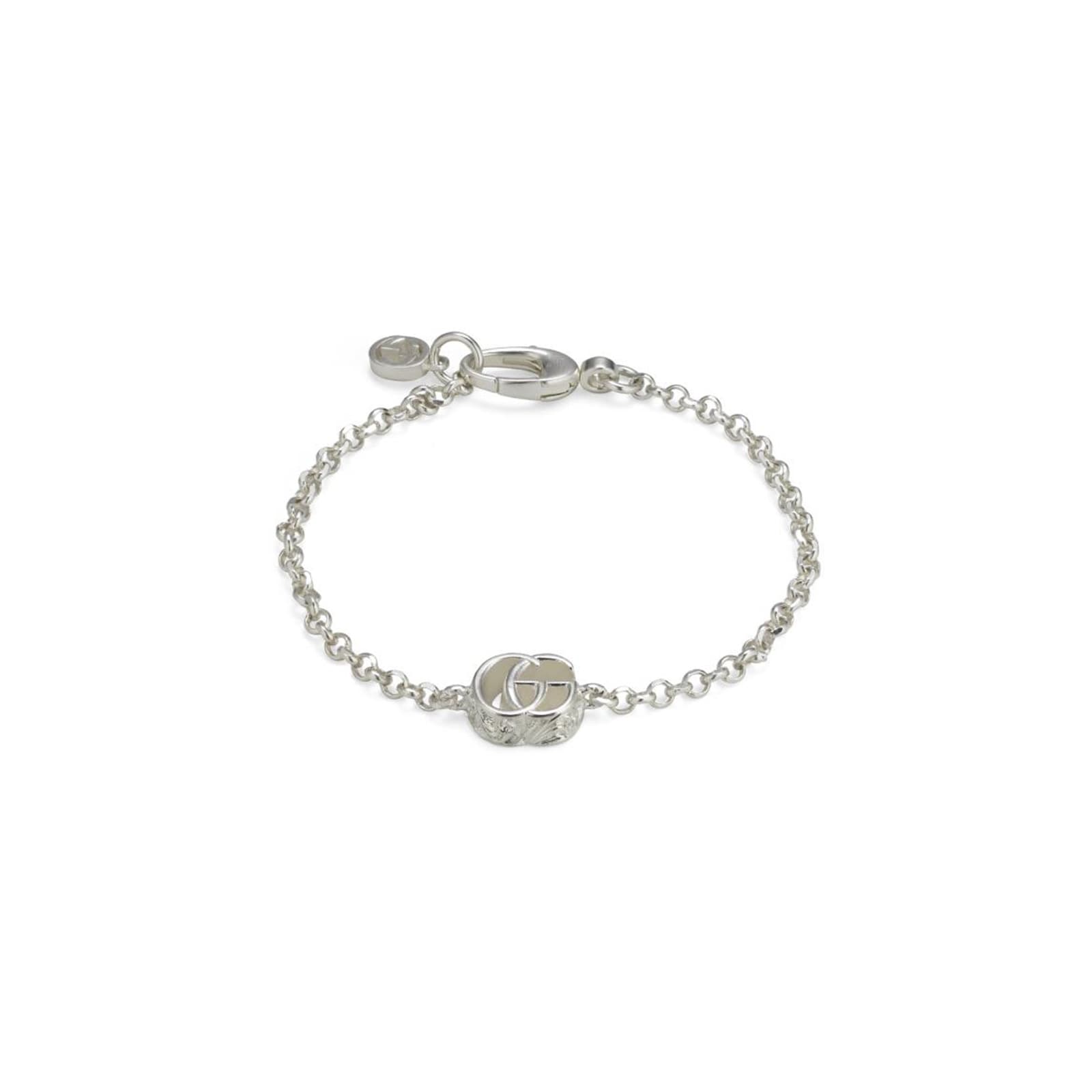 Gucci Sterling Silver GG Marmont Logo Bracelet - 17cm Gucci Sterling Silver GG Marmont Logo Bracelet - 17cm