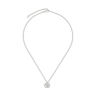 Gucci Sterling Silver GG Marmont Necklace