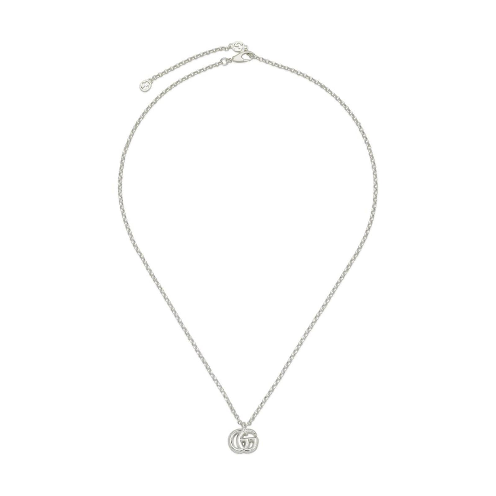 Gucci Sterling Silver GG Marmont Necklace YBB770724001 | Goldsmiths