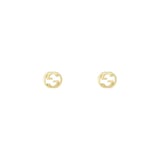 Gucci Gucci Interlocking G 18ct Yellow Gold Plain Stud Earrings