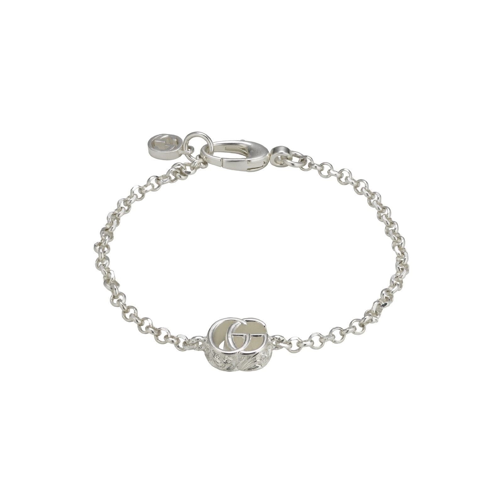 Gucci Sterling Silver GG Marmont Logo Bracelet - 18cm Gucci Sterling Silver GG Marmont Logo Bracelet - 18cm