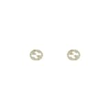 Gucci Interlocking G 18ct Yellow Gold 0.38ct Diamond Stud Earrings