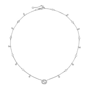 Gucci Gucci Interlocking 18ct White Gold 0.27ct Diamond Necklace