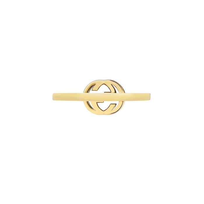 Gucci Gucci Interlocking 18ct Yellow Gold 0.12ct Diamond Ring