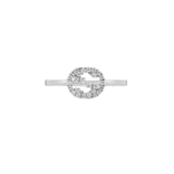 Gucci Interlocking G 18ct White Gold 0.12ct Diamond Ring