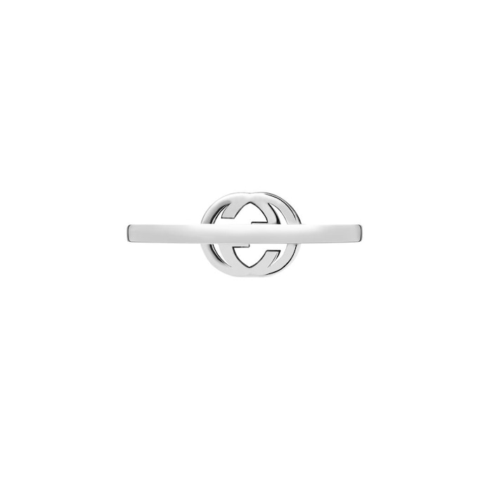 Gucci Interlocking G 18ct White Gold 0.12ct Diamond Ring