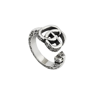 Gucci Sterling Silver GG Marmont Ring