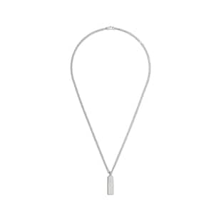 Gucci Gucci Interlocking Sterling Silver Tag Logo Pendant