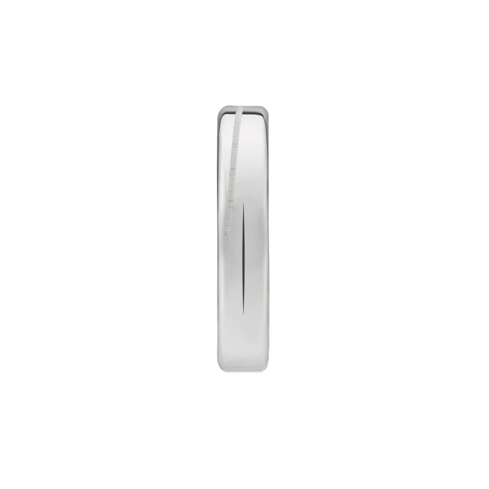 Gucci Gucci Tag Sterling Silver Logo 4mm Ring