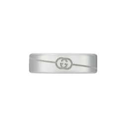 37341833 - Tag Sterling Silver With Interlocking Logo 6mm Ring