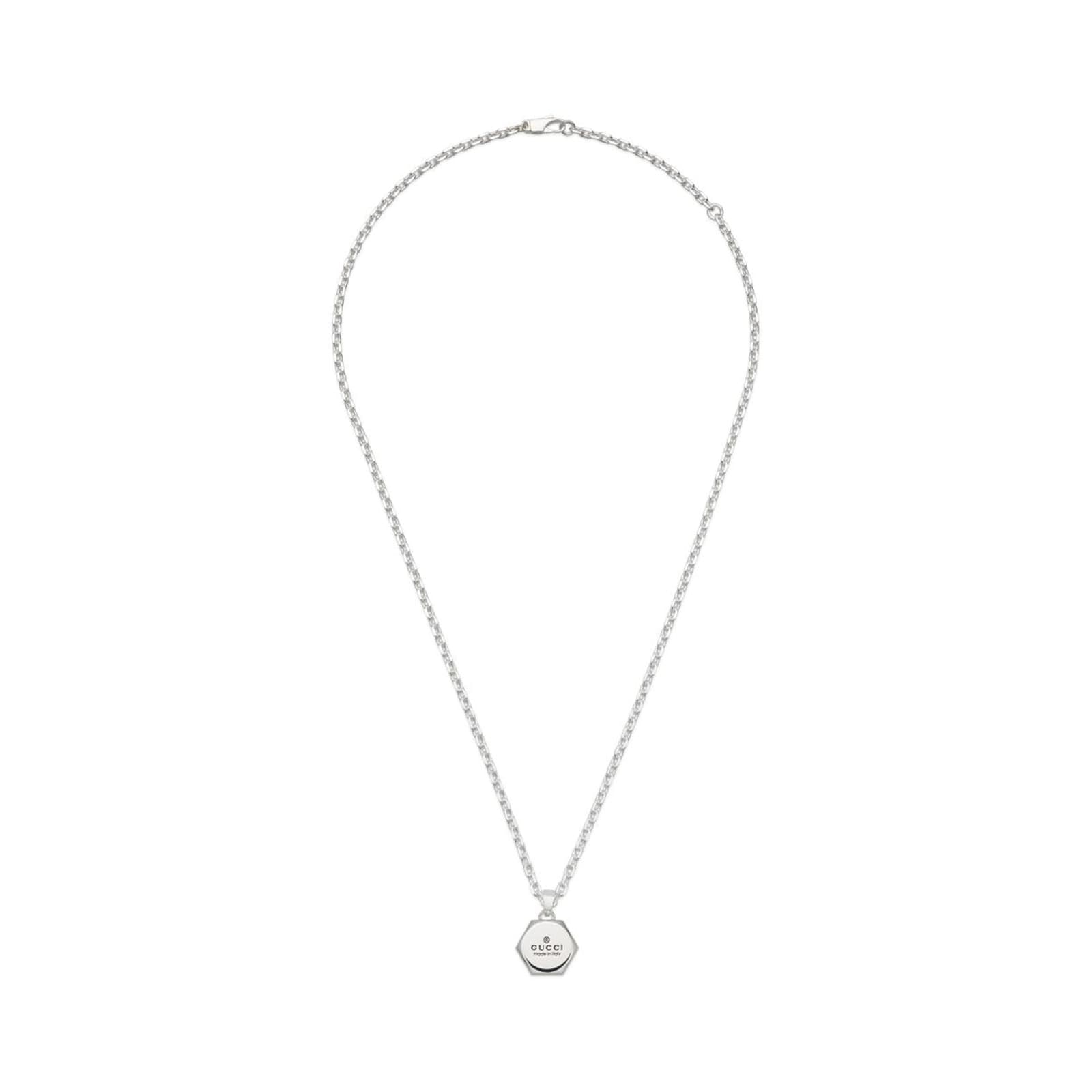 Gucci Trademark Sterling Silver Necklace YBB779175001 | Goldsmiths