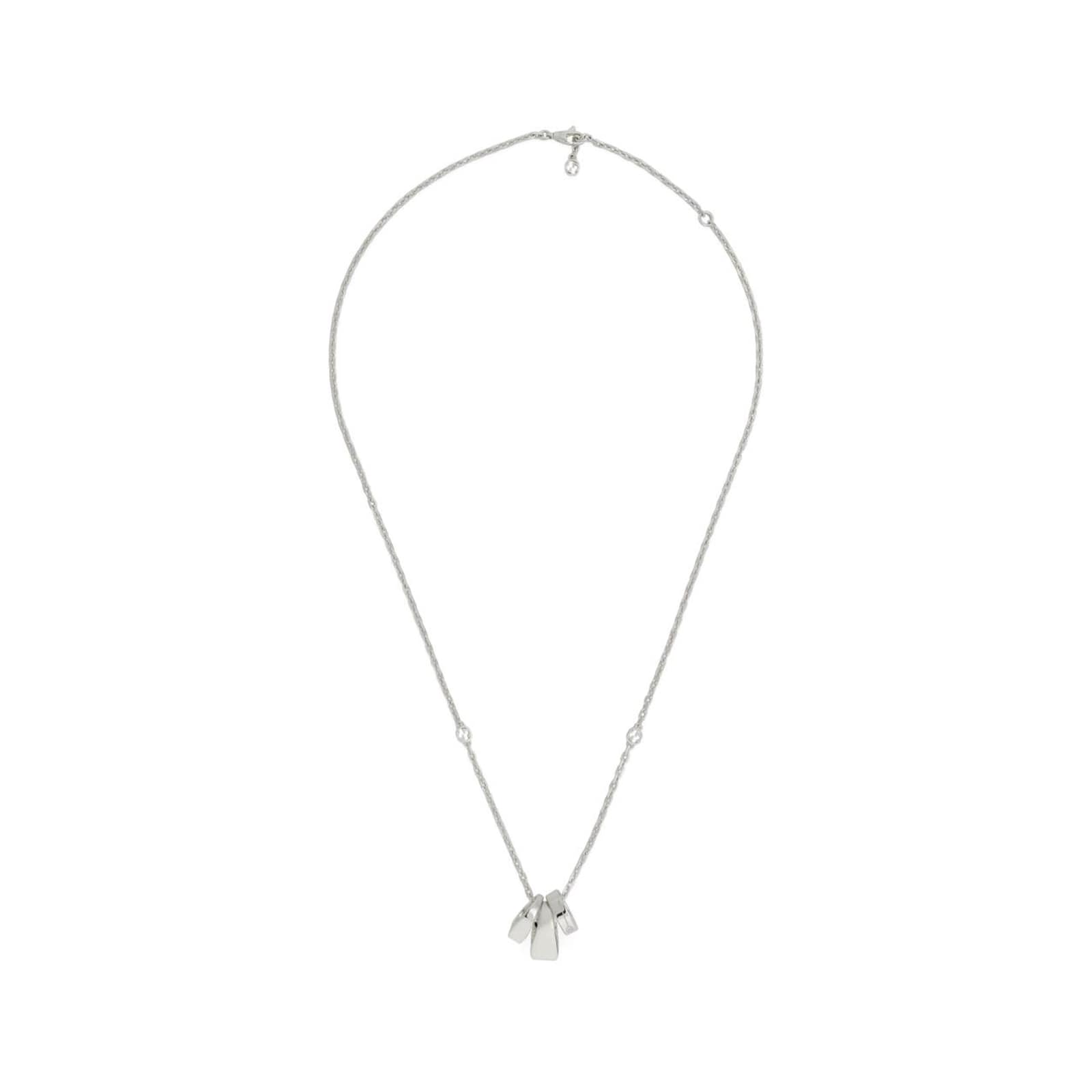 Gucci Gucci Interlocking Sterling Silver Necklace