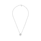 Gucci Tag Interlocking G Sterling Silver Necklace