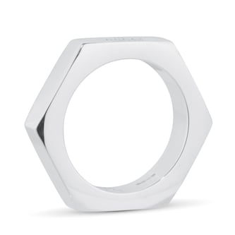Gucci Sterling Silver Trademark Ring