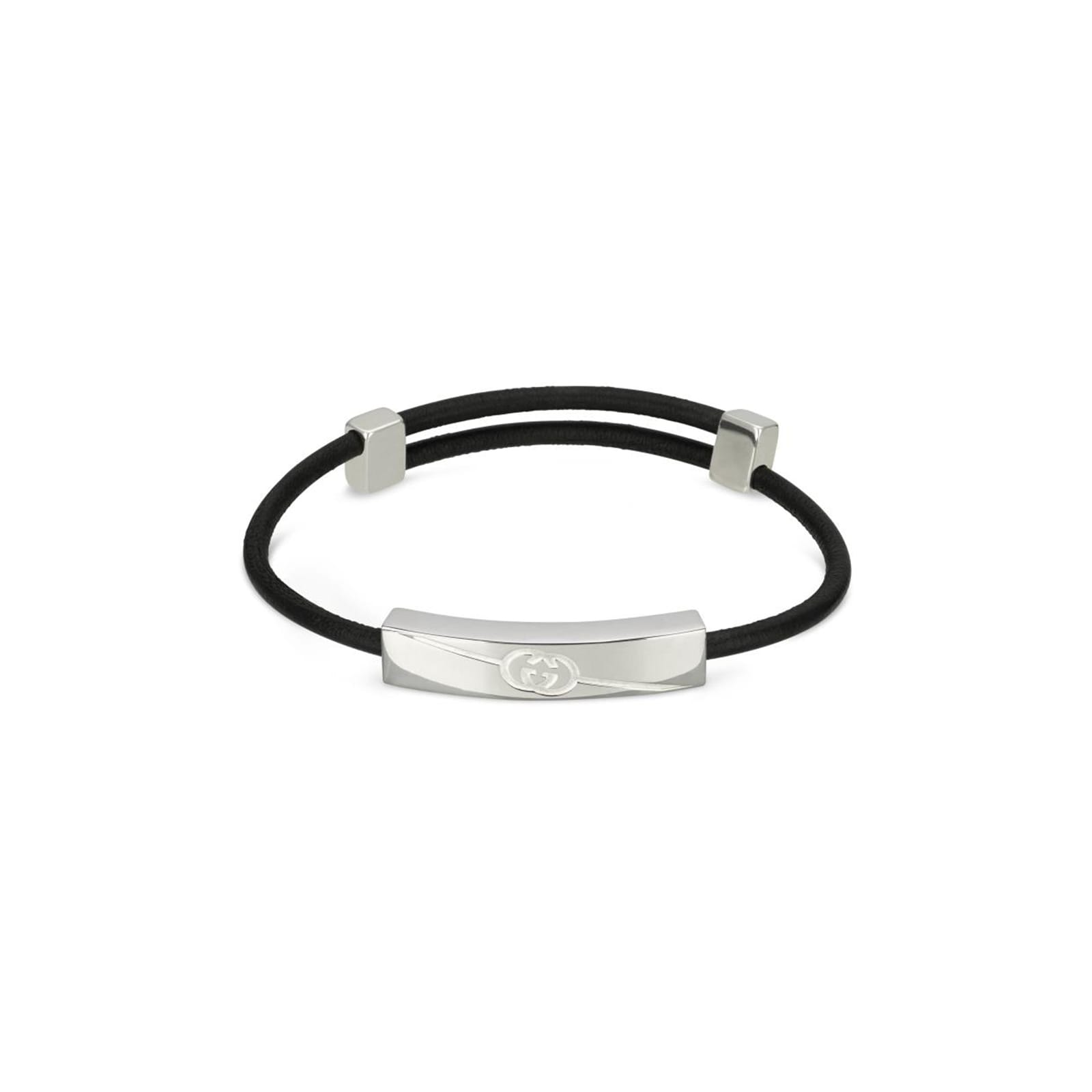 Gucci Gucci Tag Sterling Silver Bracelet Gucci Gucci Tag Sterling Silver Bracelet