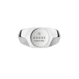 Gucci Sterling Silver Trademark Signet Ring