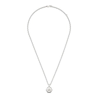 Gucci Trademark Sterling Silver Pendant Necklace