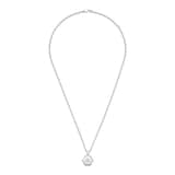 Gucci Trademark Sterling Silver Pendant Necklace