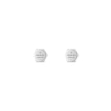 Gucci Trademark Sterling Silver Stud Earrings
