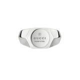 Gucci Trademark Sterling Silver Ring - Size 6.5