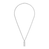 Gucci Gucci Tag Sterling Silver Pendant Necklace