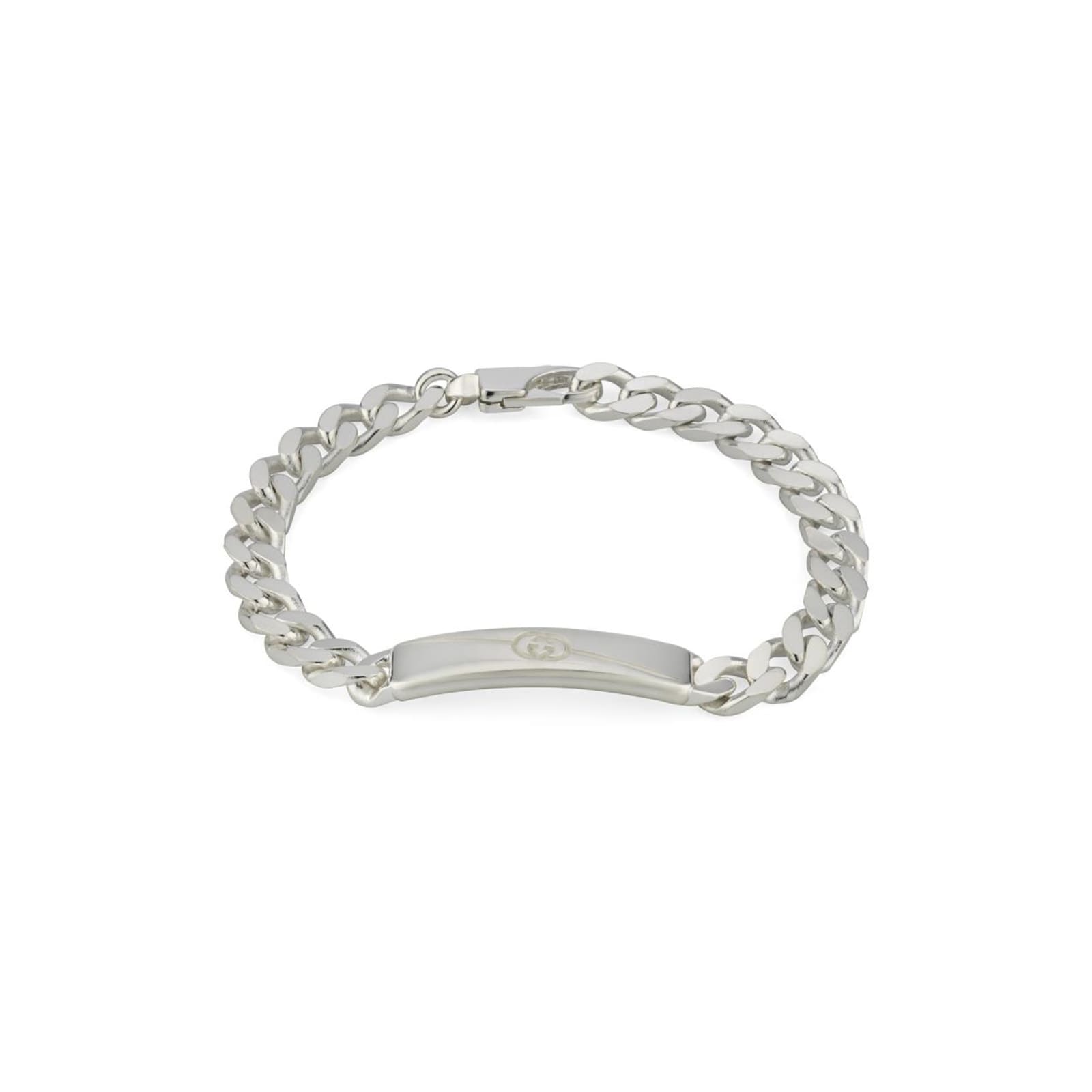 Gucci Interlocking Chunky Silver Bracelet