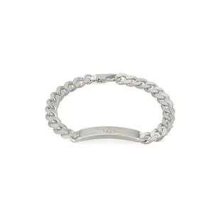 Gucci Gucci Interlocking Chunky Silver Bracelet