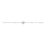 Gucci Sterling Silver Gucci Heart Enamel Bracelet - Size Medium