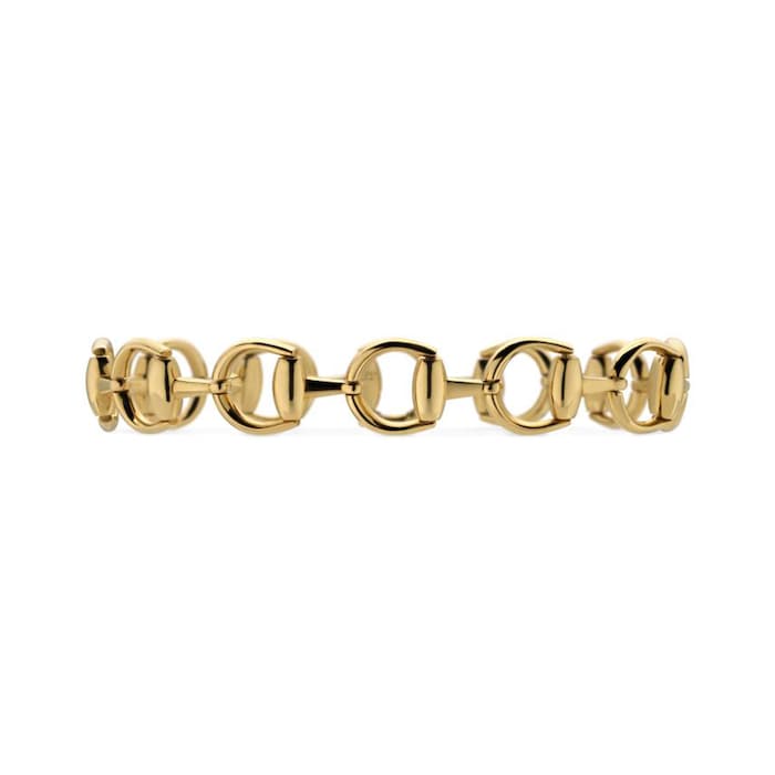 Gucci Horsebit 18ct Yellow Gold Link Bracelet - Size 17