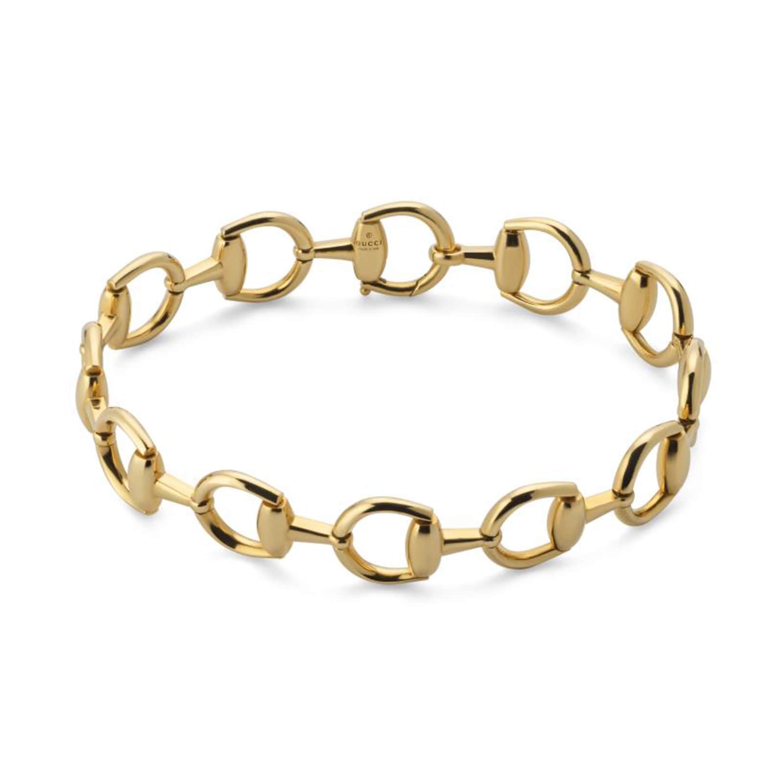 Gucci Horsebit 18ct Yellow Gold Link Bracelet - Size 18 Gucci Horsebit 18ct Yellow Gold Link Bracelet - Size 18