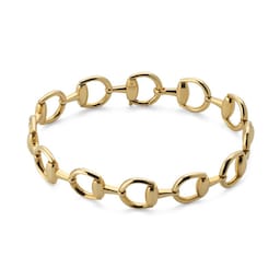 37341888 - Horsebit 18ct Yellow Gold Link Bracelet - Size 18