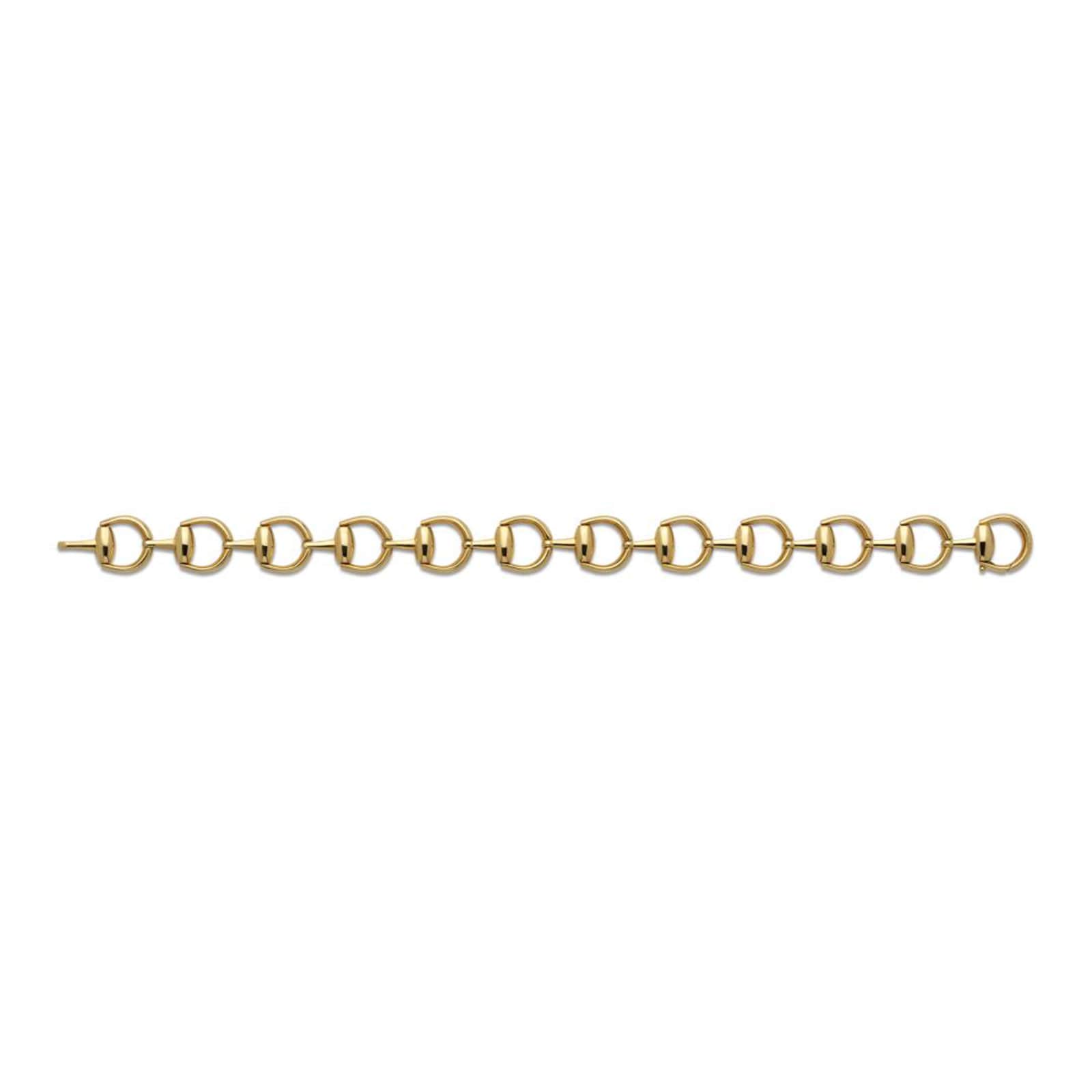 Gucci Horsebit 18ct Yellow Gold Link Bracelet - Size 18 Gucci Horsebit 18ct Yellow Gold Link Bracelet - Size 18