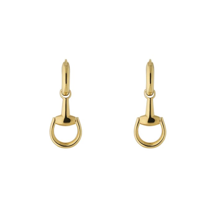 Gucci Horsebit 18ct Yellow Gold Drop Earrings