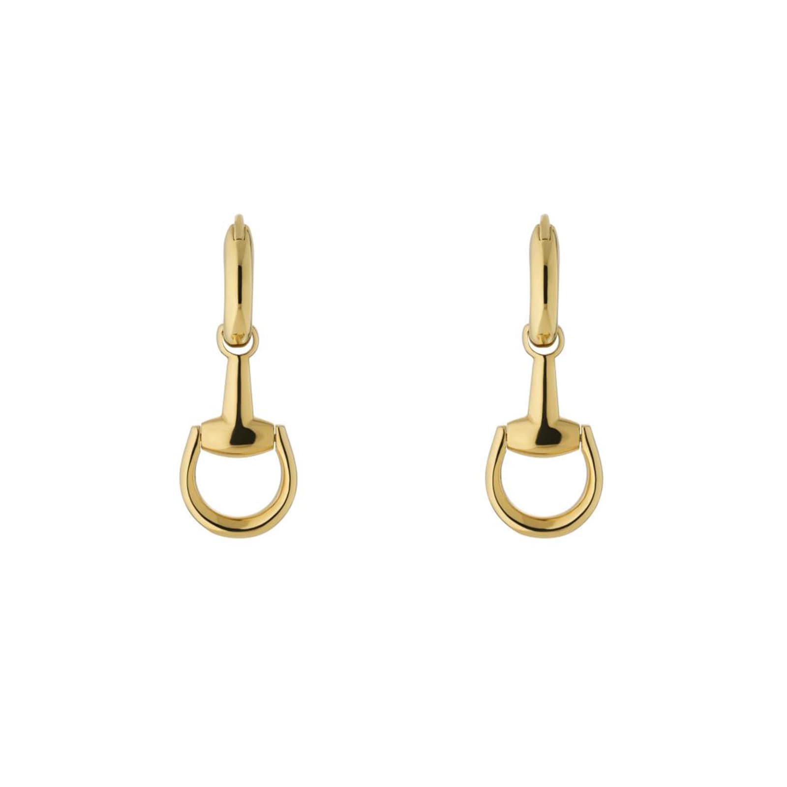 Gucci Horsebit 18ct Yellow Gold Drop Earrings