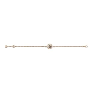 Gucci Gucci Interlocking 18ct Rose Gold Diamond & Mother Of Pearl Bracelet