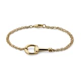 Gucci Horsebit 18ct Yellow Gold Medium Bracelet - Size 18