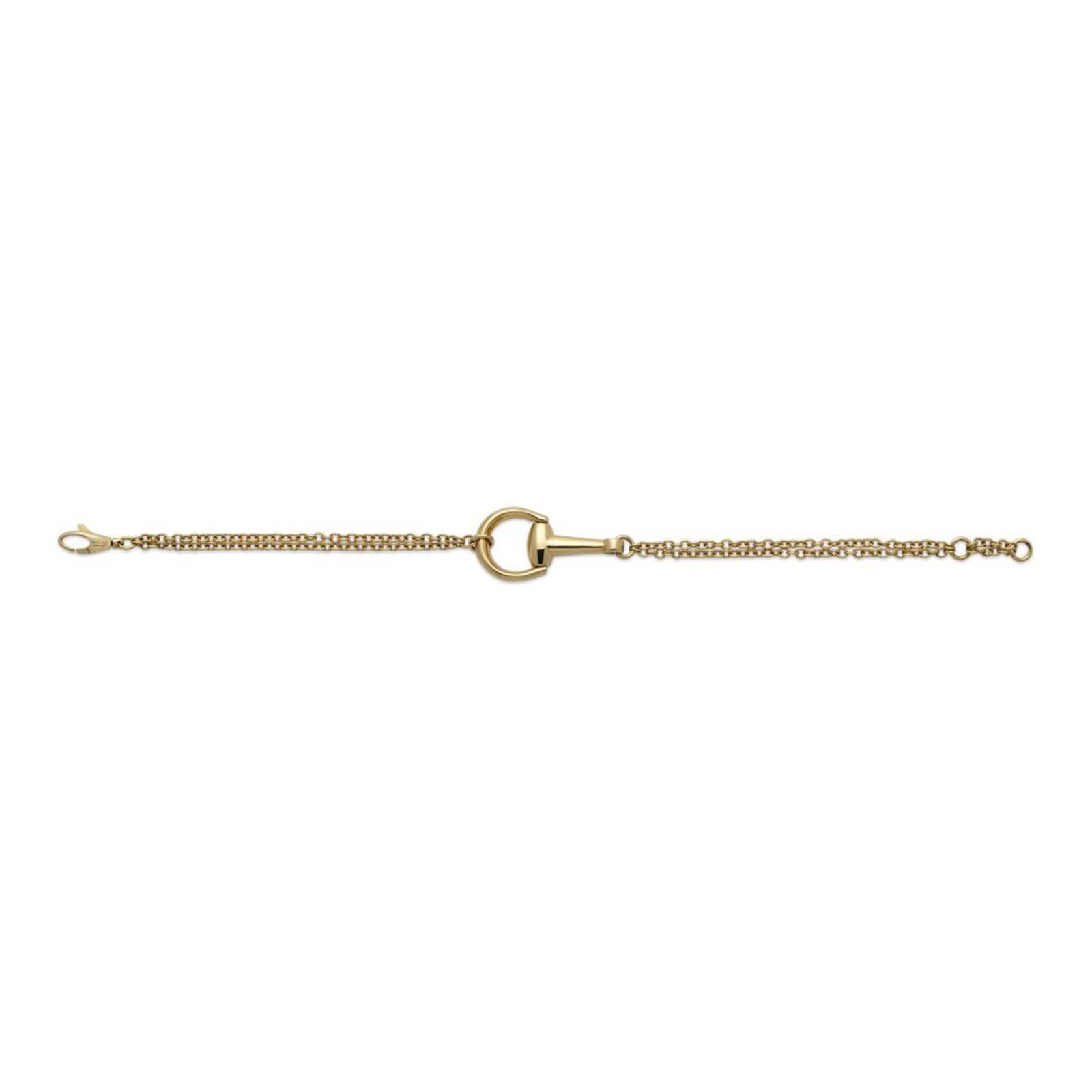 Gucci Horsebit 18ct Yellow Gold Medium Bracelet - Size 18