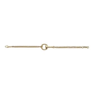 Gucci Horsebit 18ct Yellow Gold Medium Bracelet - Size 18
