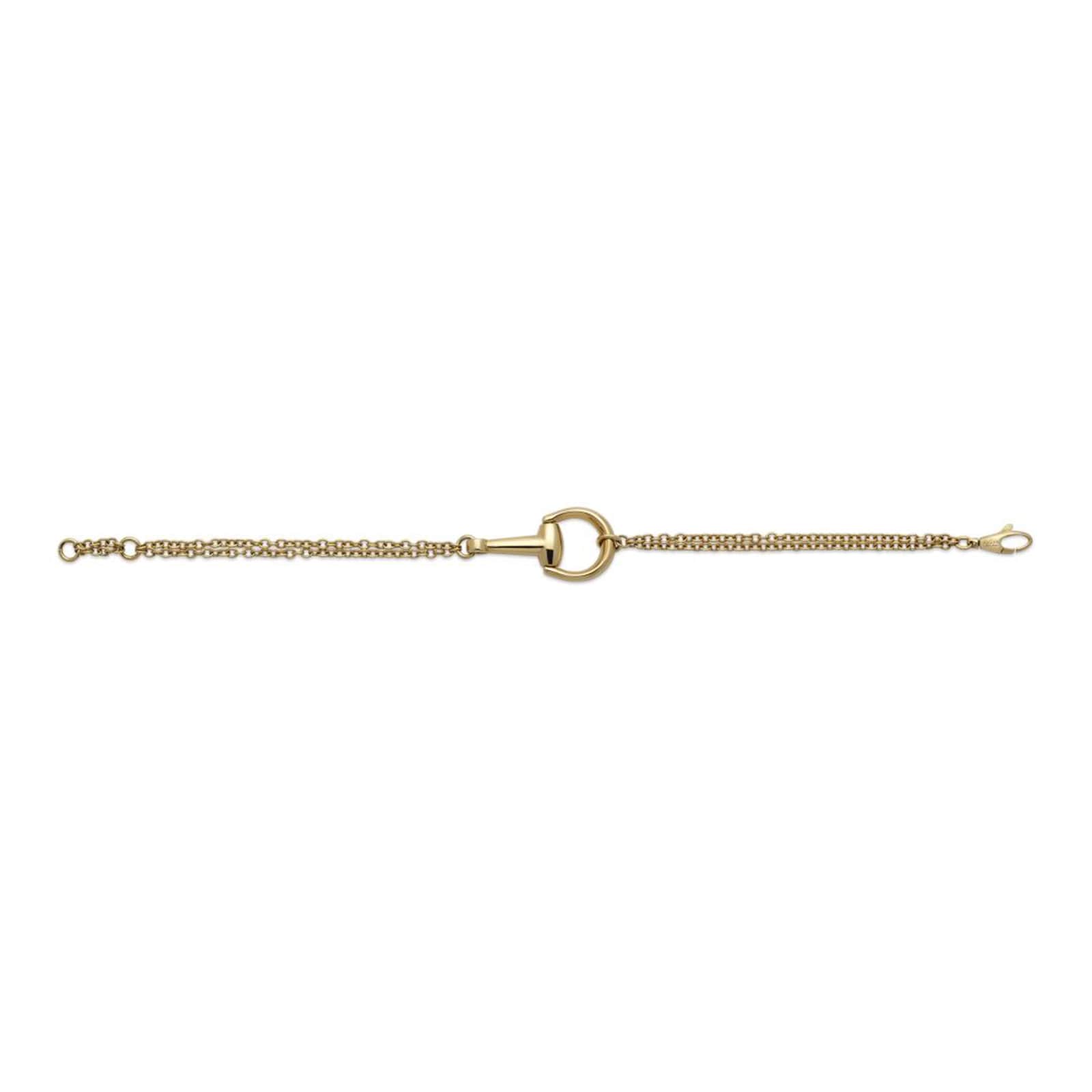 Gucci Horsebit 18ct Yellow Gold Medium Bracelet - Size 18