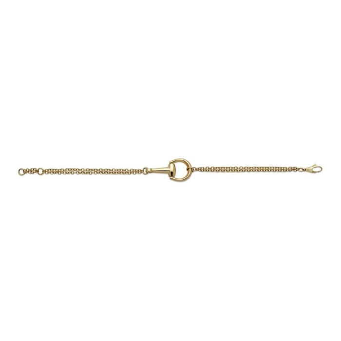 Gucci Horsebit 18ct Yellow Gold Medium Bracelet - Size 18