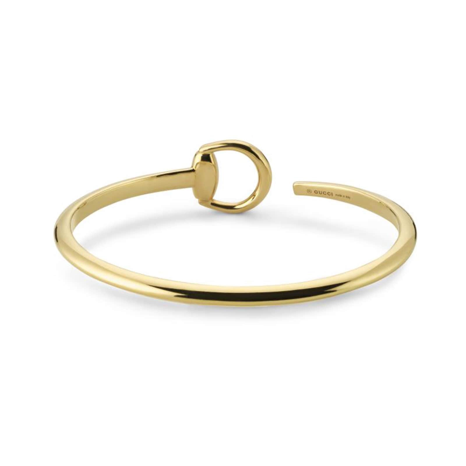 Gucci Horsebit 18ct Yellow Gold Bangle - Size 17 Gucci Horsebit 18ct Yellow Gold Bangle - Size 17
