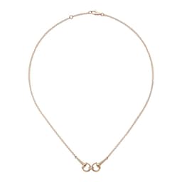37341931 - Horsebit 18ct Rose Gold 0.02ct Diamond Necklace