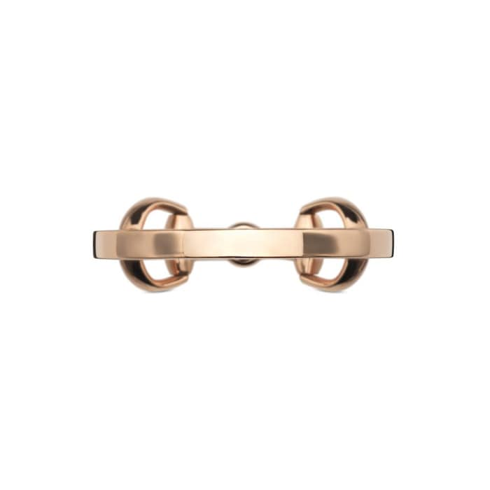 Gucci Horsebit 18ct Rose Gold 0.02ct Diamond Ring