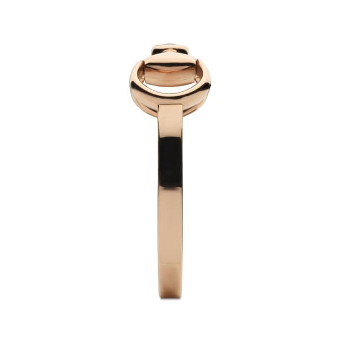 Gucci Horsebit 18ct Rose Gold 0.02ct Diamond Ring