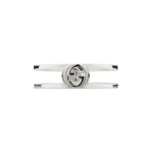 Gucci Gucci Interlocking Sterling Silver 6mm Ring