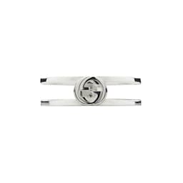 37341938 - Gucci Interlocking Sterling Silver 6mm Ring